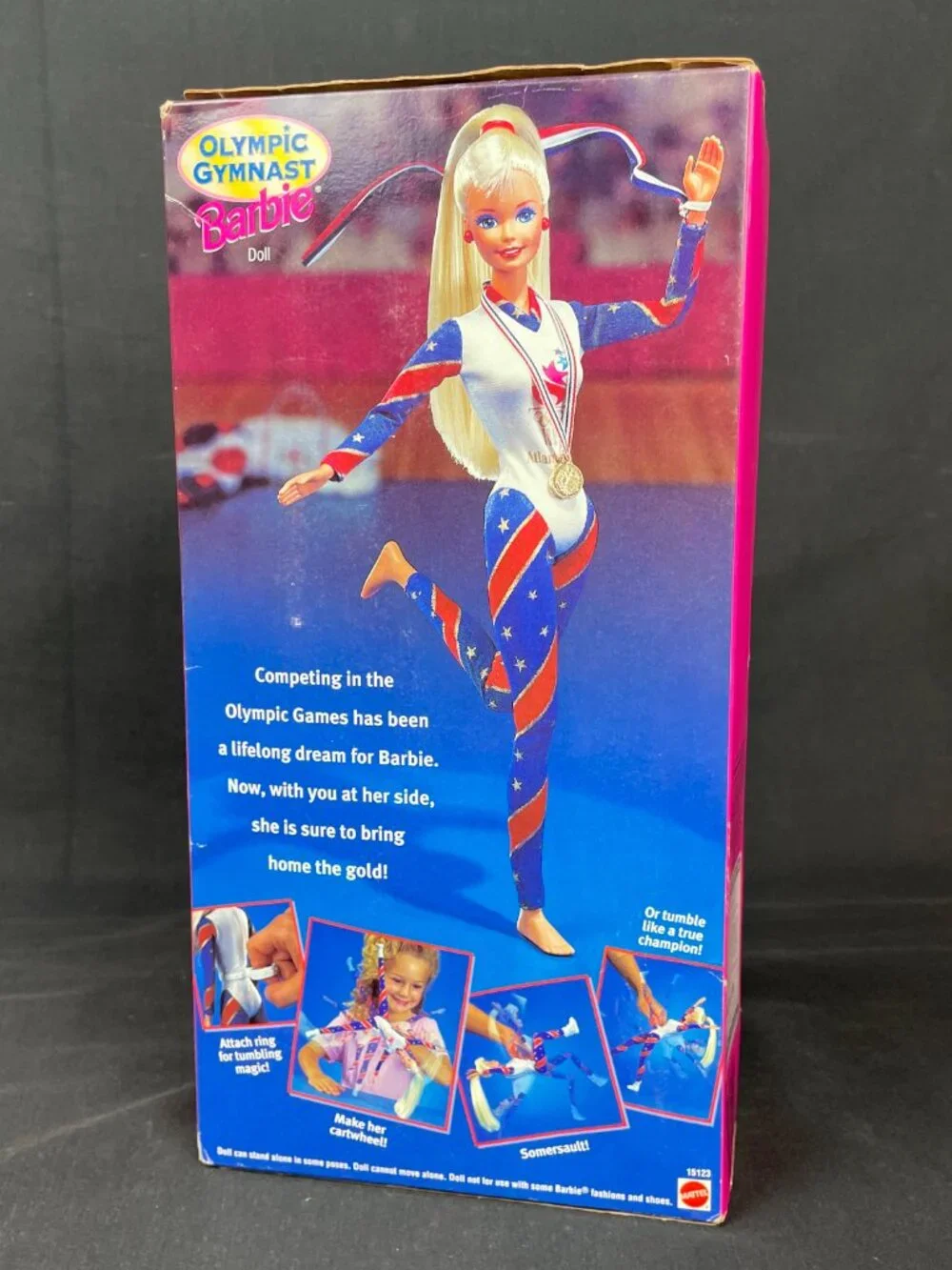 1995 Mattel Olympic Gymnast Barbie Doll Atlanta Games Special Edition
